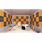 Audiodesigner Ecoplan Sounder Black/Black Ηχοαπορροφητικό Πάνελ Πολυεστέρα 600x600x40 mm / 0,36 τ.μ.