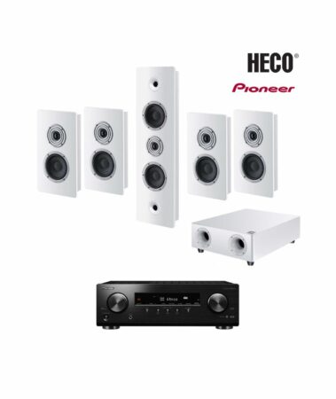 Heco Ηχεία Home Cinema 5.1 Ambient White με Ενισχυτή Pioneer VSX-534 (Σετ)